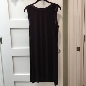 Eggplant purple sleeveless dress